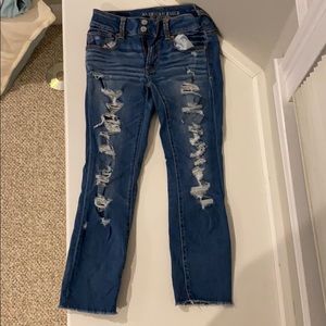 American Eagle ripped jeans